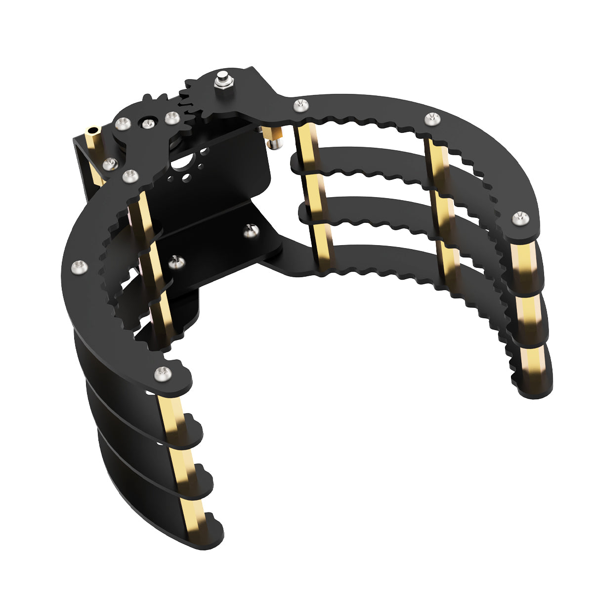 Black Aluminum Alloy Gripper for Robot DIY Black Aluminum Alloy Gripper for Robot DIY